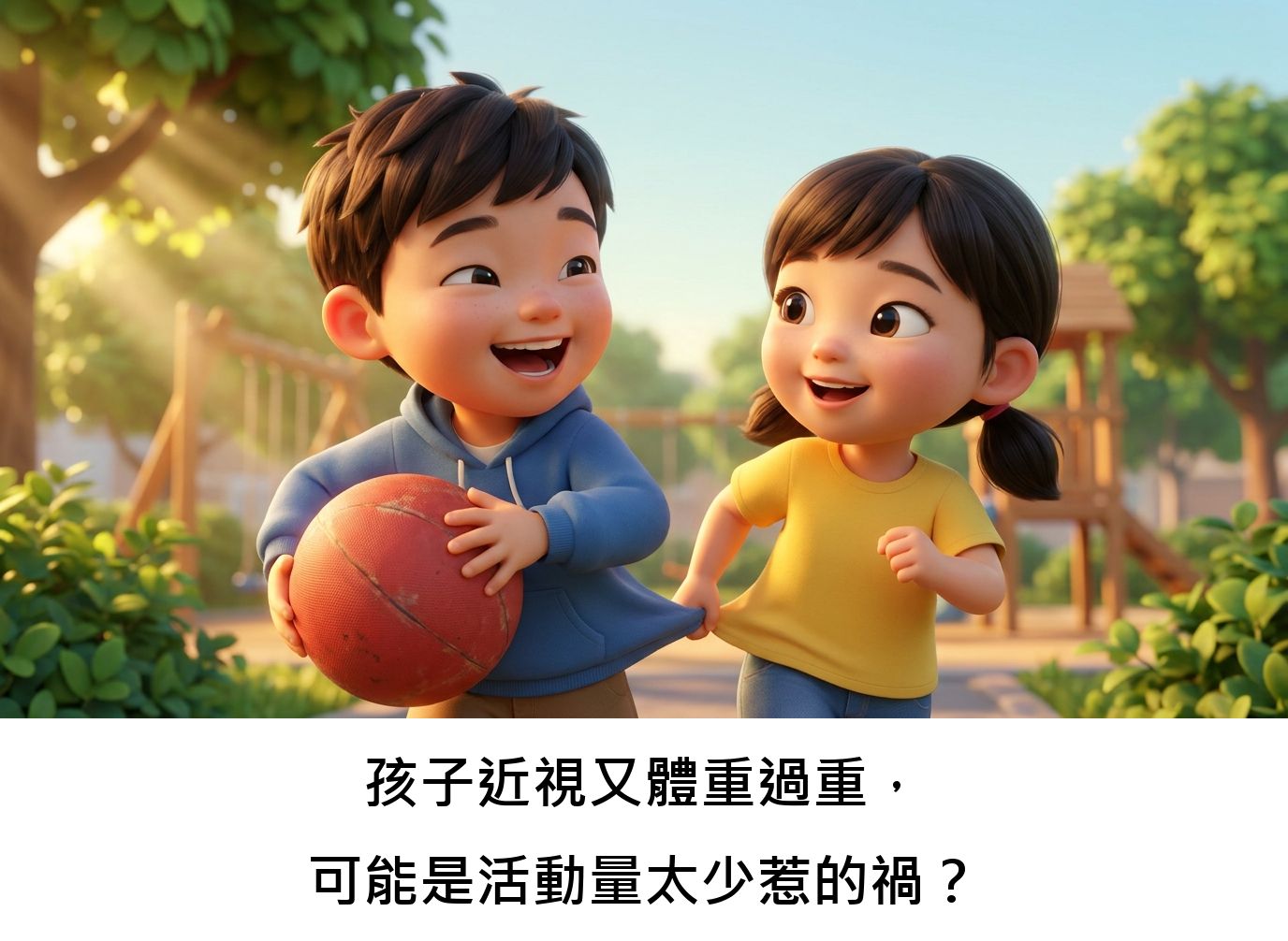 孩子近視又體重過重,可能是活動量太少惹的禍?