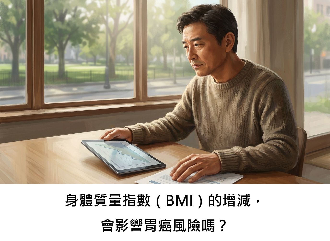 身體質量指數(BMI)的增減,會影響胃癌風險嗎?