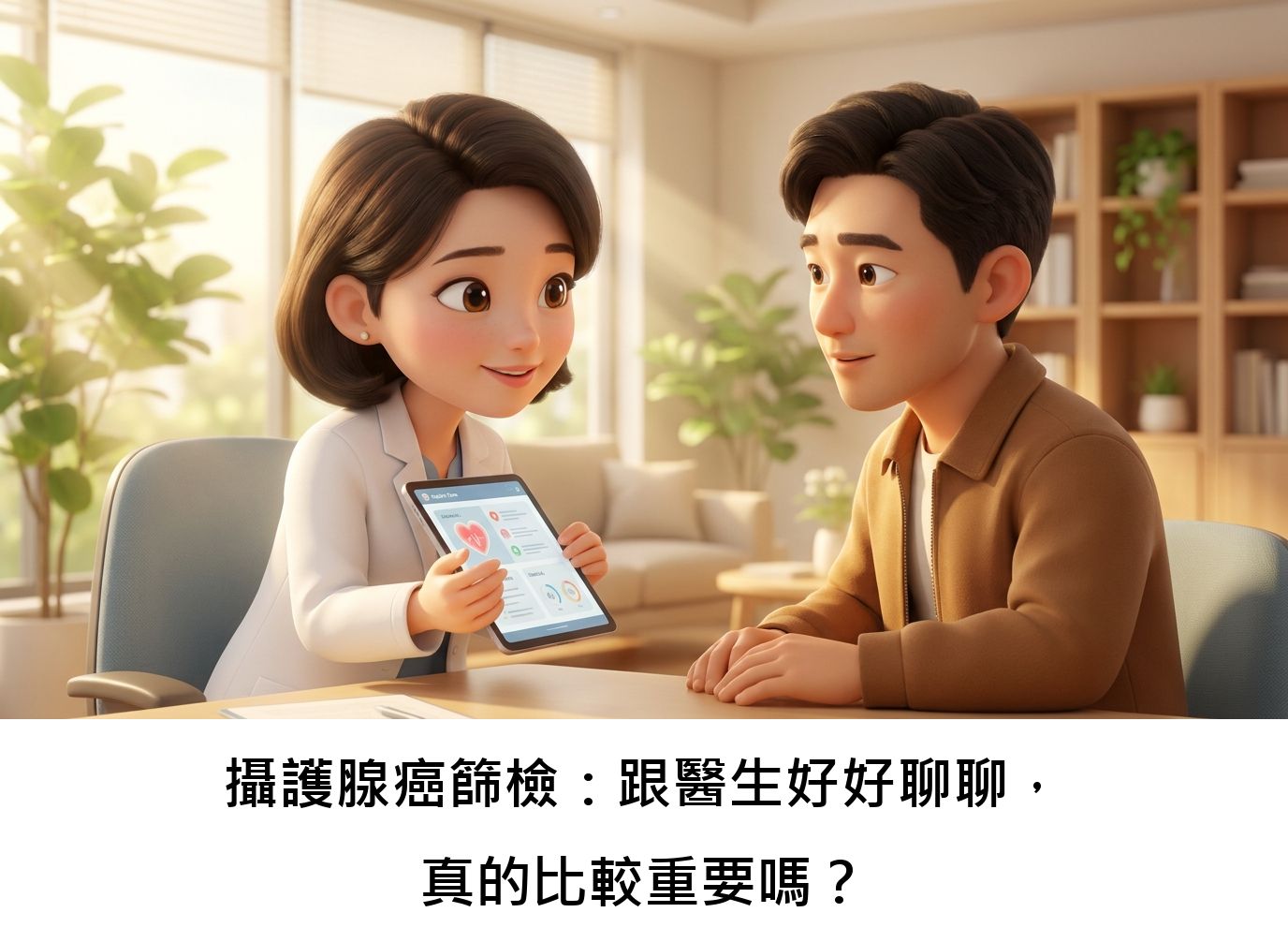 攝護腺癌篩檢:跟醫生好好聊聊,真的比較重要嗎?