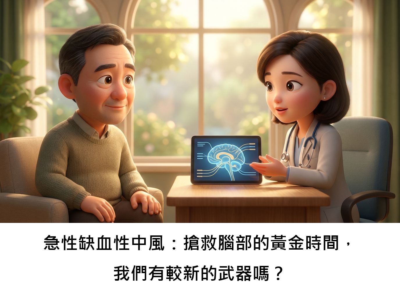 急性缺血性中風:搶救腦部的黃金時間,我們有較新的武器嗎?