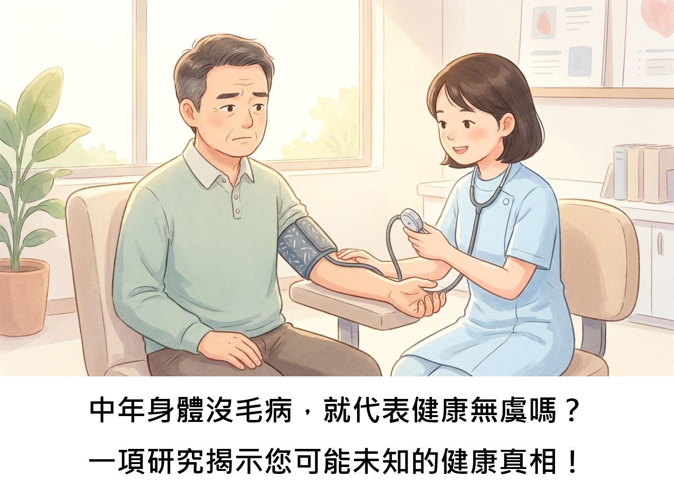 中年身體沒毛病,就代表健康無虞嗎?一項研究揭示您可能未知的健康真相!