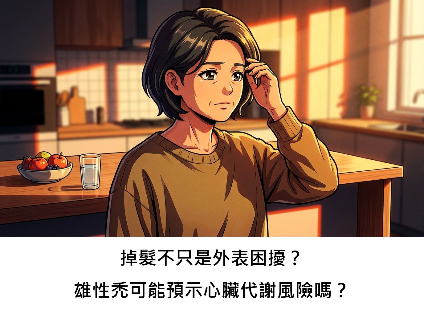 掉髮不只是外表困擾?雄性禿可能預示心臟代謝風險嗎?