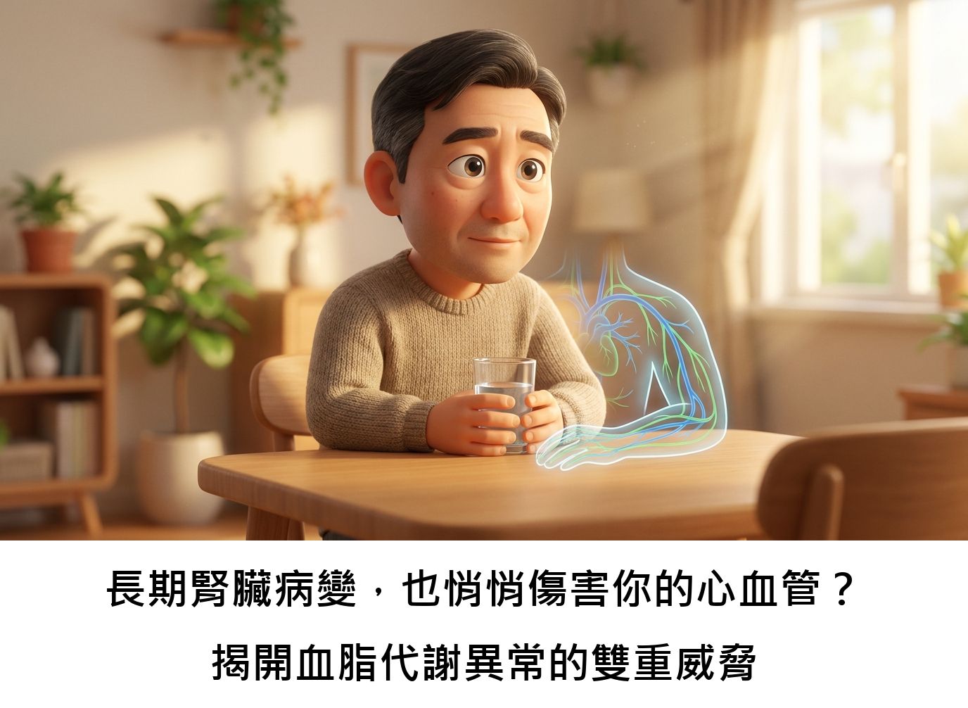 長期腎臟病變,也悄悄傷害你的心血管?揭開血脂代謝異常的雙重威脅