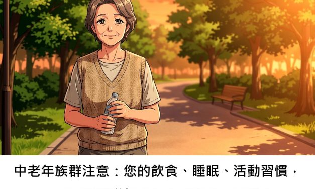 中老年族群注意：您的飲食、睡眠、活動習慣，是否正悄悄增加「肌少型肥胖」風險？