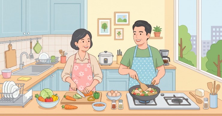 下廚做飯與失智症風險降低有關?專家:烹飪過程眉角多 助大腦保持靈活