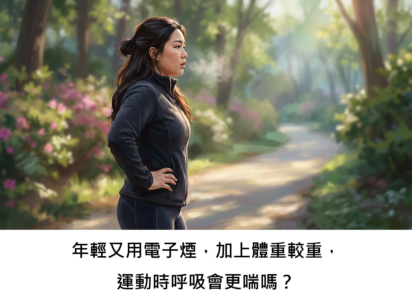 年輕又用電子煙,加上體重較重,運動時呼吸會更喘嗎?