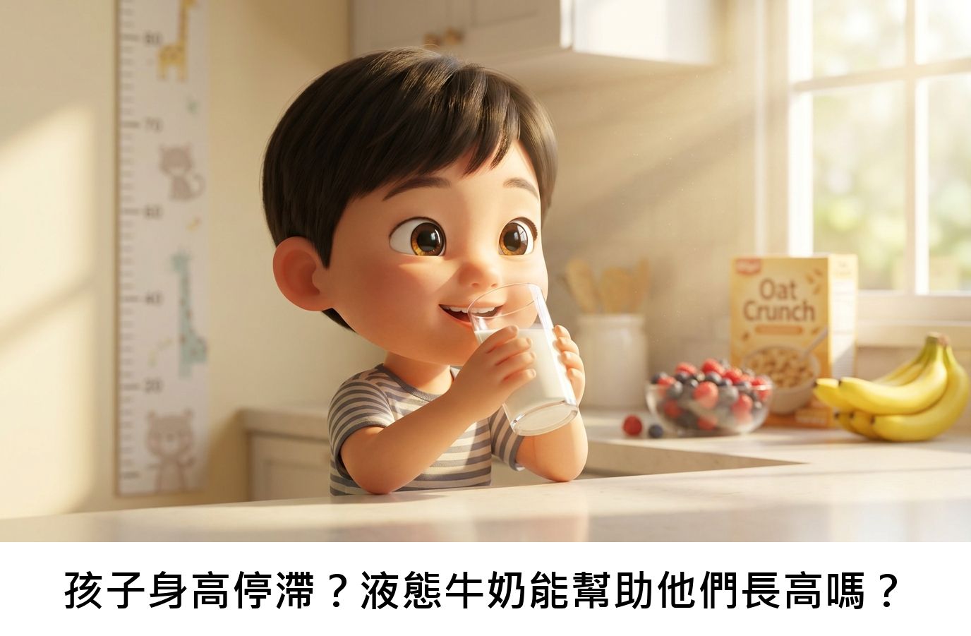 孩子身高停滯?液態牛奶能幫助他們長高嗎?