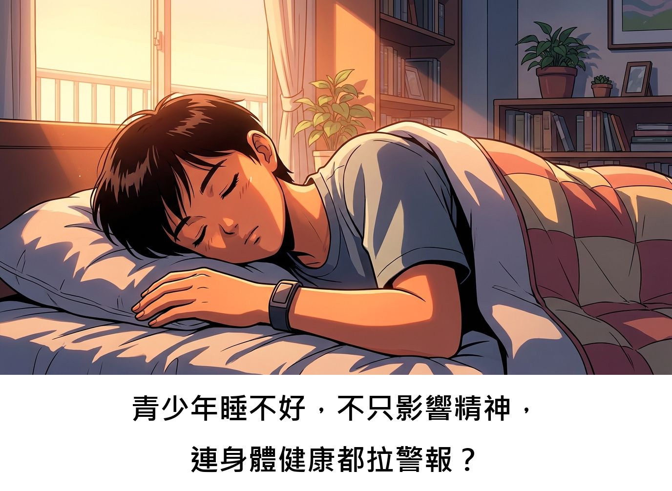 青少年睡不好，不只影響精神，連身體健康都拉警報？