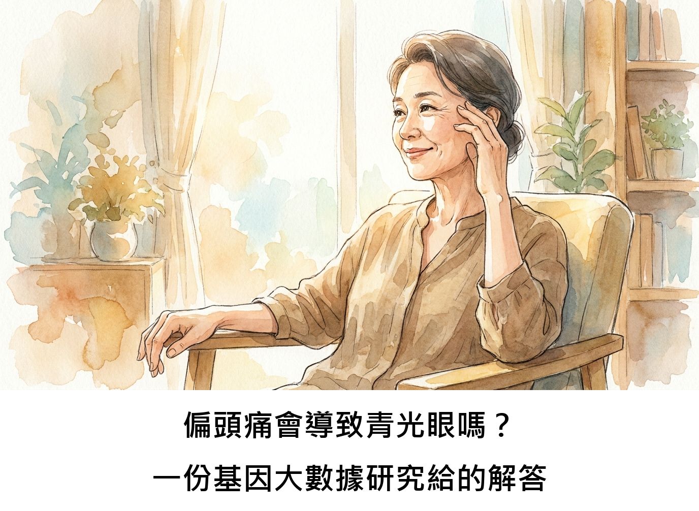 偏頭痛會導致青光眼嗎？一份基因大數據研究給的解答