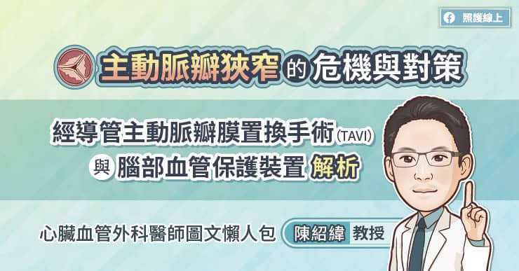 主動脈瓣狹窄的危機與對策,經導管主動脈瓣膜置換手術(TAVI)與腦部血管保護裝置解析,心臟血管外科醫師圖文懶人包