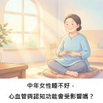 中年女性睡不好，心血管與認知功能會受影響嗎？