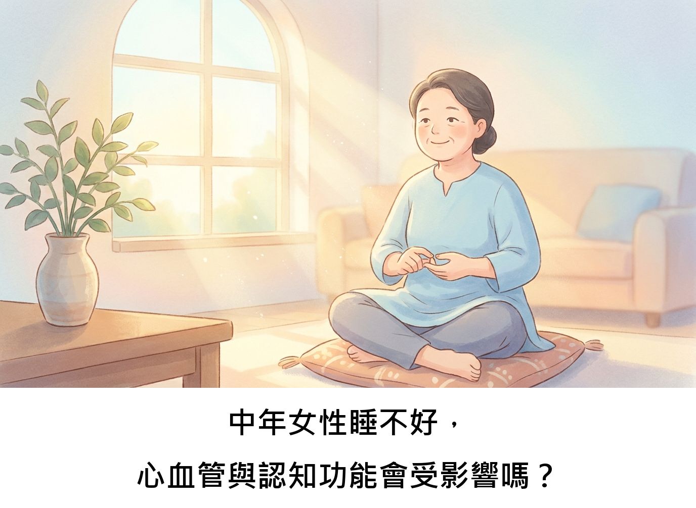 中年女性睡不好,心血管與認知功能會受影響嗎?