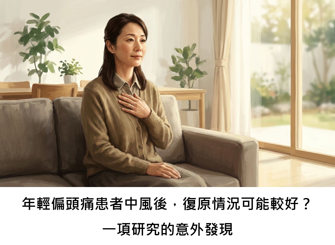 年輕偏頭痛患者中風後，復原情況可能較好？一項研究的意外發現