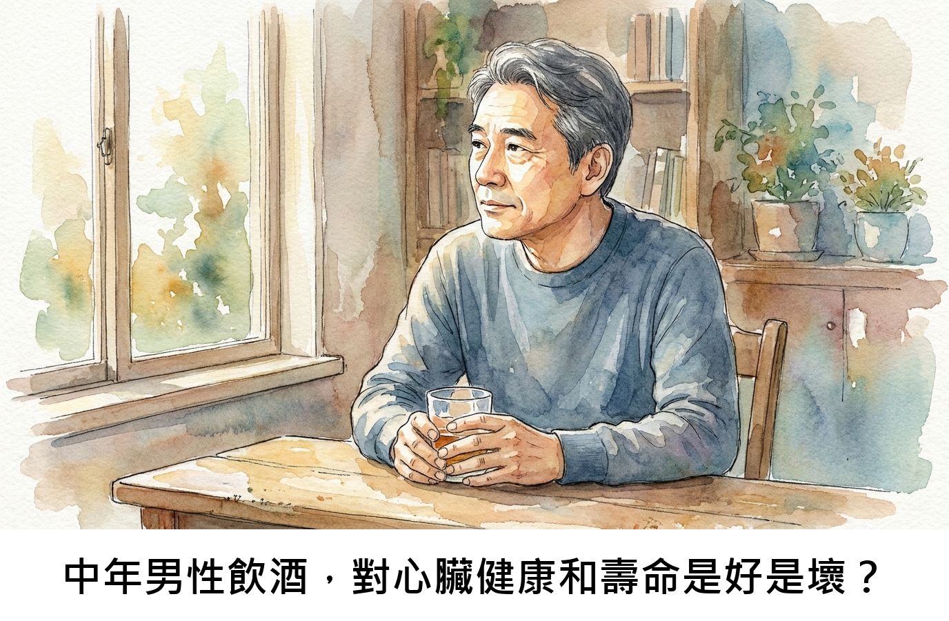 中年男性飲酒，對心臟健康和壽命是好是壞？