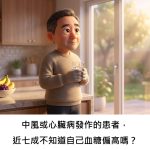 中風或心臟病發作的患者，近七成不知道自己血糖偏高嗎？