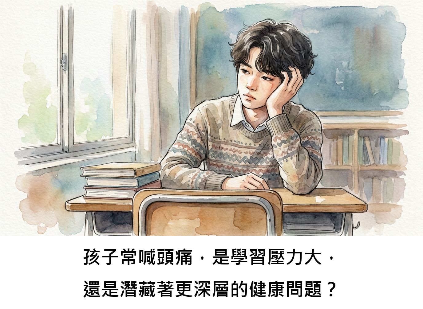 孩子常喊頭痛，是學習壓力大，還是潛藏著更深層的健康問題？