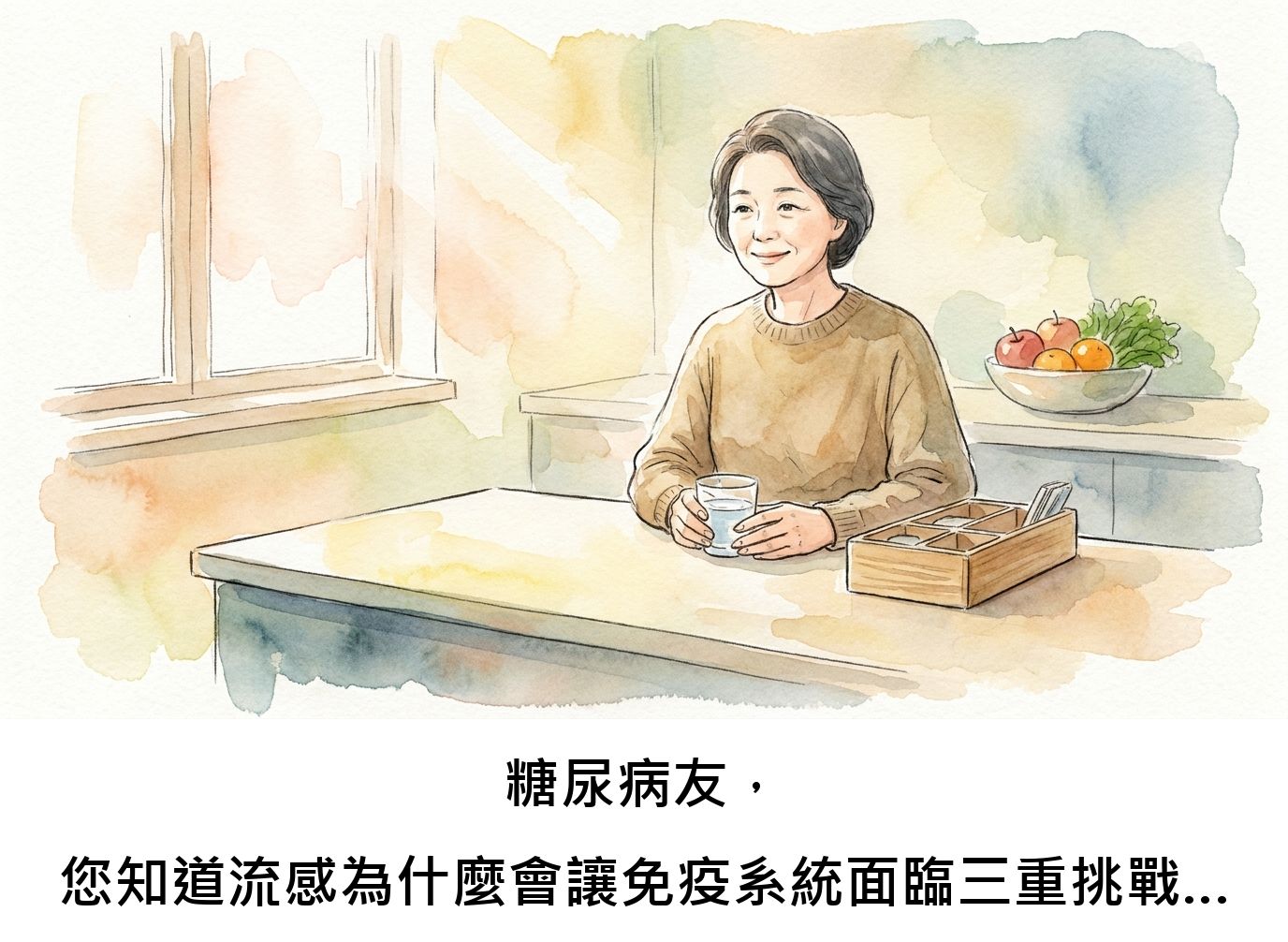 糖尿病友,您知道流感為什麼會讓免疫系統面臨三重挑戰嗎?