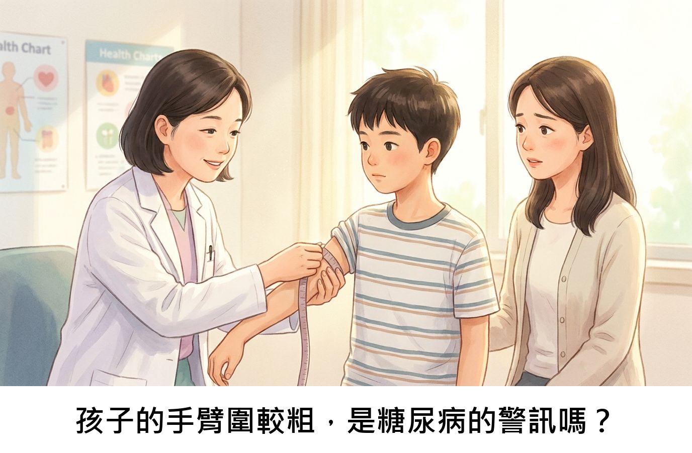 孩子的手臂圍較粗,是糖尿病的警訊嗎?