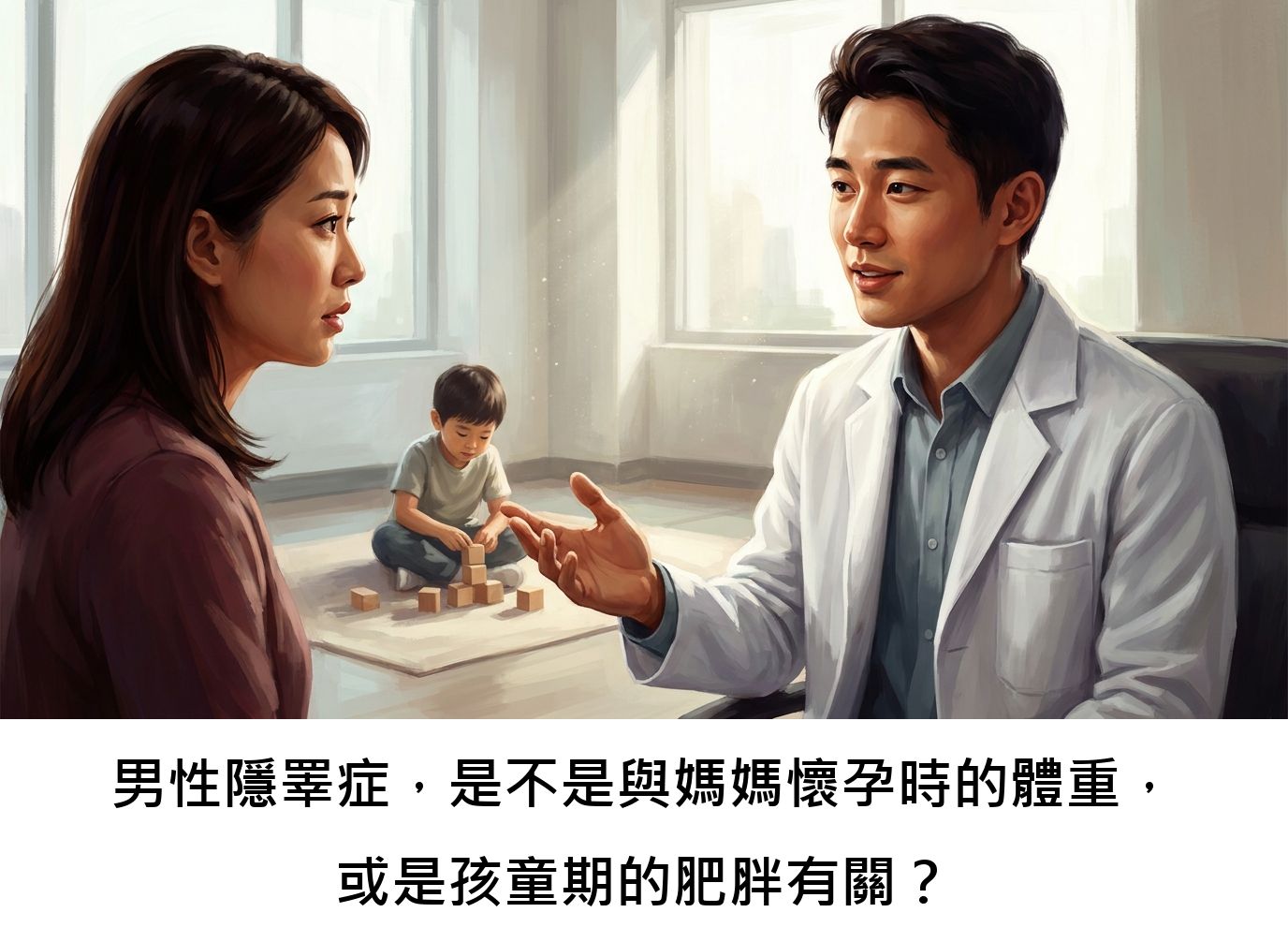 男性隱睪症,是不是與媽媽懷孕時的體重,或是孩童期的肥胖有關?