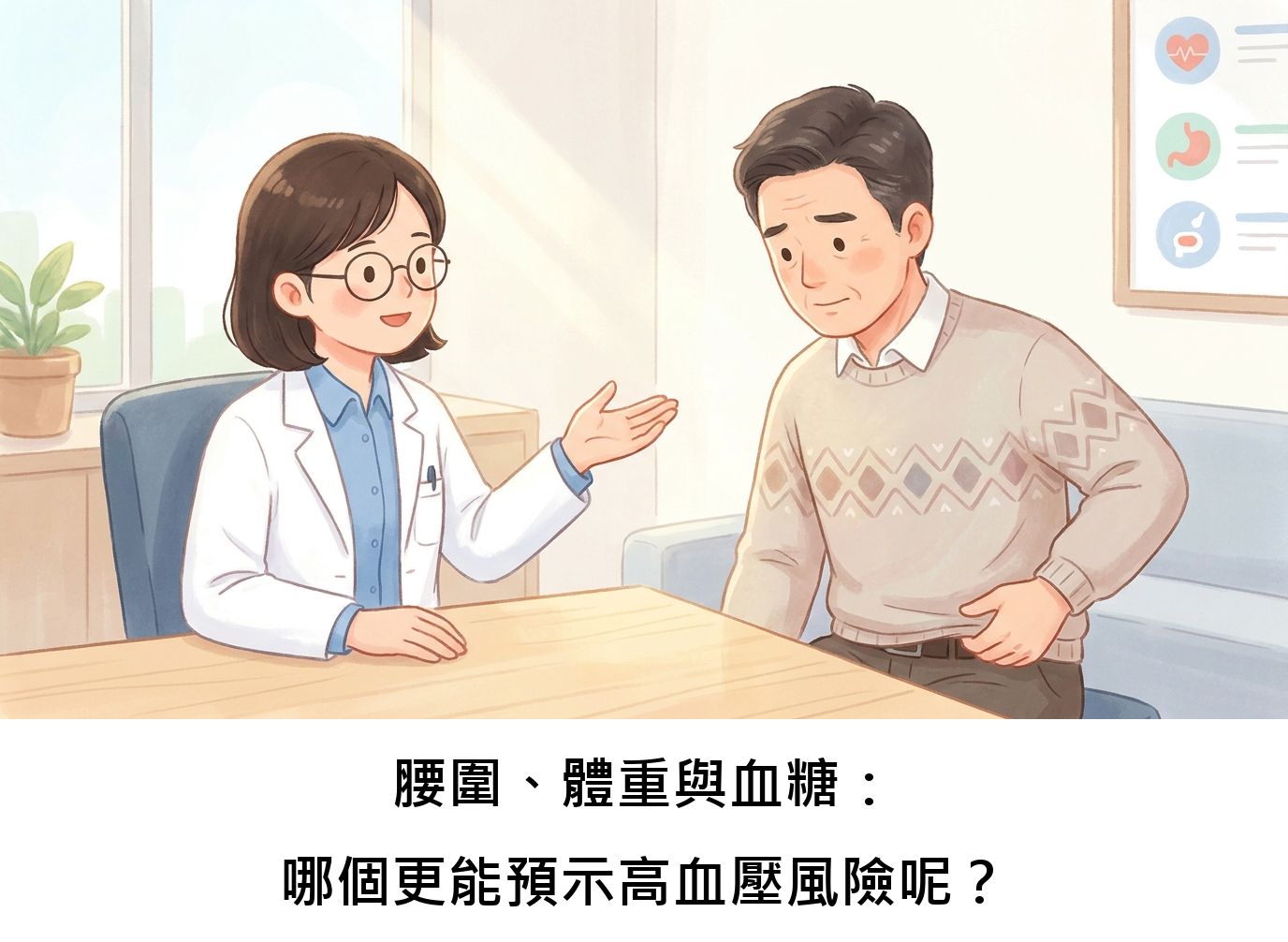 腰圍、體重與血糖:哪個更能預示高血壓風險呢?