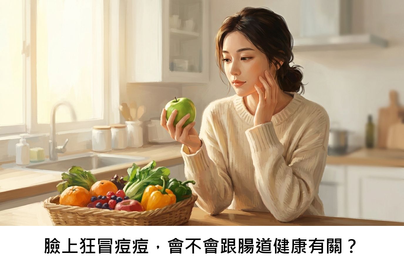 臉上狂冒痘痘,會不會跟腸道健康有關?