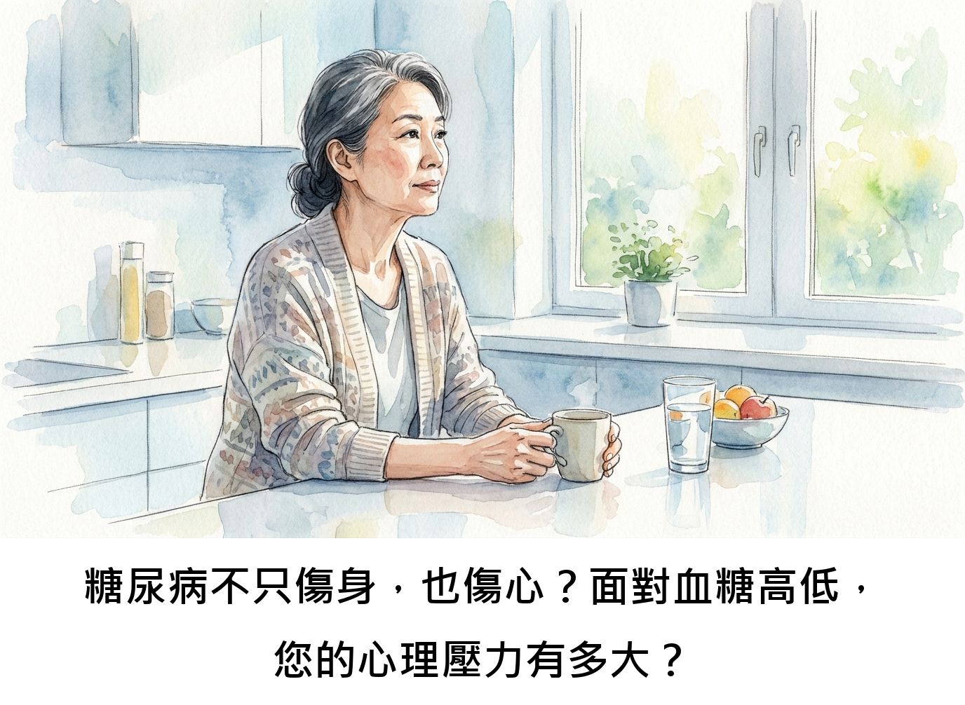 糖尿病不只傷身，也傷心？面對血糖高低，您的心理壓力有多大？