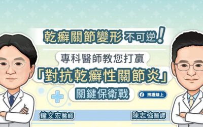 乾癬關節變形不可逆!專科醫師教您打贏「對抗乾癬性關節炎」關鍵保衛戰