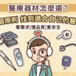 醫療器材怎麼選？掌握三個原則，找到適合自己的產品（圖文懶人包）