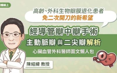 高齡、外科生物瓣膜退化患者免二次開刀的新希望，經導管瓣中瓣手術，主動脈瓣與二尖瓣解析，心臟血管外科醫師圖文懶人包